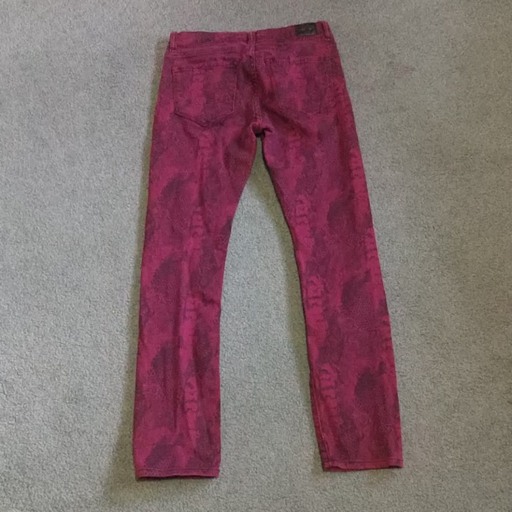BDG Red Patterned Jeans - Picture 3 of 3